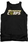 Gildan Green Lantern Sinestro Corps Logo Adult Tank Top In Black