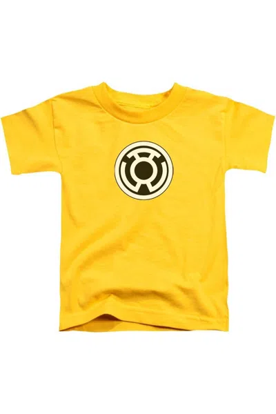 Gildan Kids' Green Lantern Sinestro Corps Logo Short Sleeve Youth Tee / T-shirt In Yellow