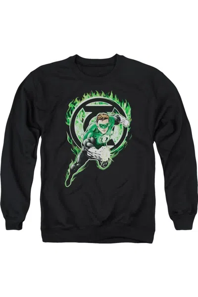 Gildan Green Lantern Space Cop Adult Crewneck Sweatshirt In Black