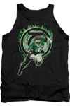 Gildan Green Lantern Space Cop Adult Tank Top In Black