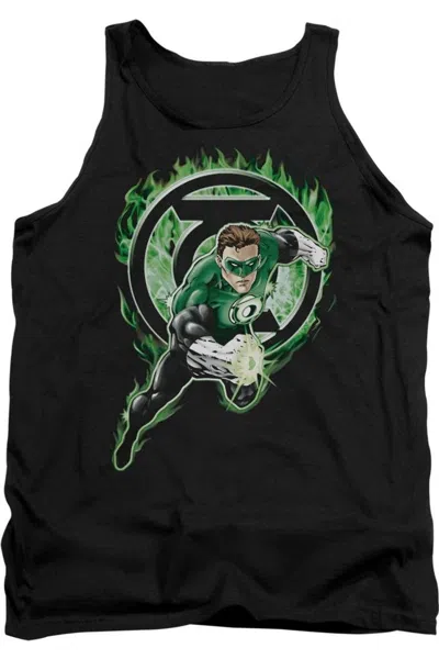 Gildan Green Lantern Space Cop Adult Tank Top In Black