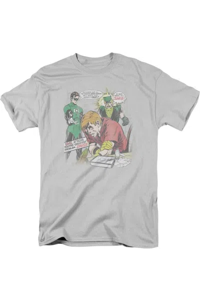 Gildan Green Lantern Speedy Junkie Short Sleeve Adult Tee / T-shirt In Silver