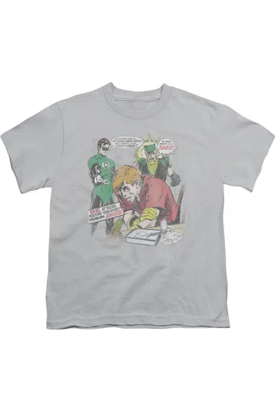Gildan Kids' Green Lantern Speedy Junkie Short Sleeve Youth Tee / T-shirt In Gray