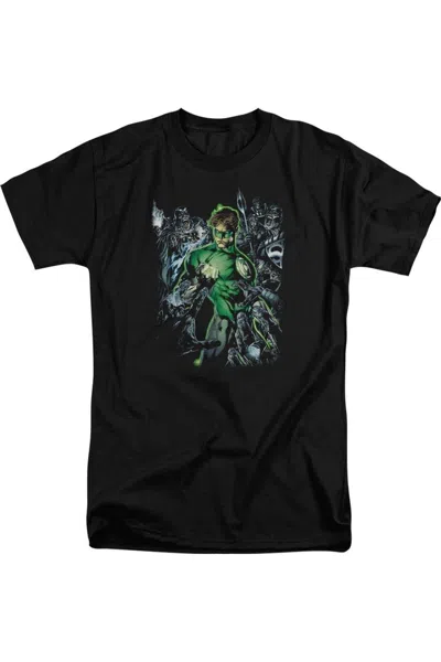Gildan Green Lantern Surrounded By Death Short Sleeve Adult Tall Tee / T-shirt In Black