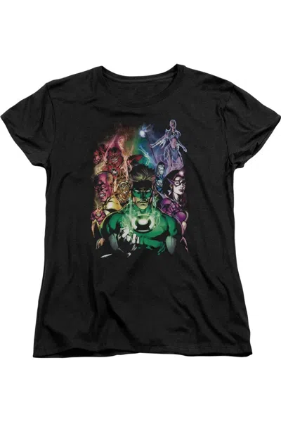 Gildan Green Lantern The New Guardians Short Sleeve Womens Tee / T-shirt In Black