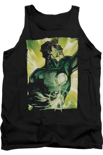 Gildan Green Lantern Up Up Adult Tank Top In Black