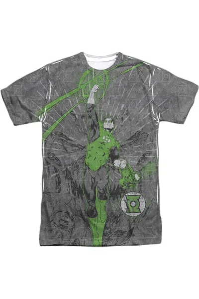 Gildan Green Lantern Vanquish Evil Short Sleeve Adult 100% Poly Crew Tee / T-shirt In White