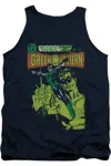 Gildan Green Lantern Vintage Cover Adult Tank Top In Blue