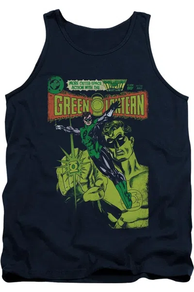 Gildan Green Lantern Vintage Cover Adult Tank Top In Blue