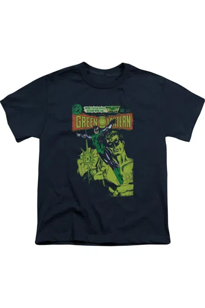 Gildan Kids' Green Lantern Vintage Cover Short Sleeve Toddler Tee / T-shirt In Blue