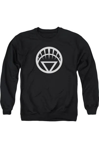 Gildan Green Lantern White Emblem Adult Crewneck Sweatshirt In Black