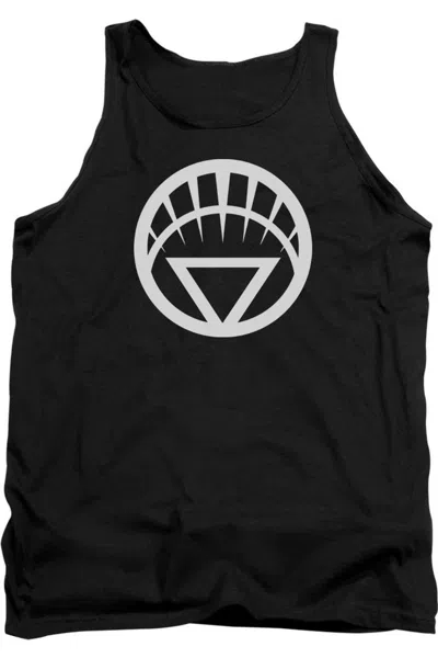 Gildan Green Lantern White Emblem Adult Tank Top In Black
