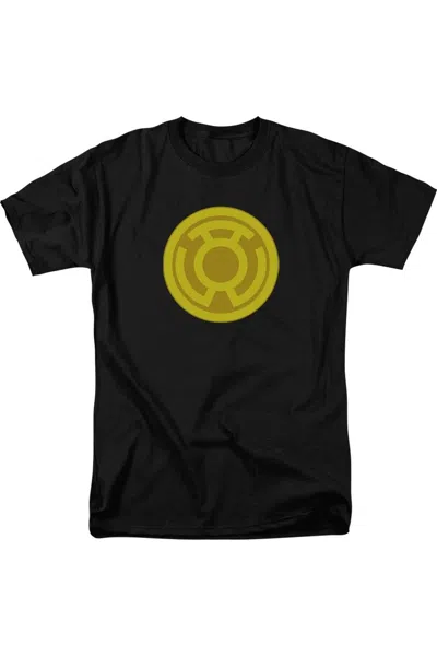 Gildan Green Lantern Yellow Symbol Short Sleeve Adult Tee / T-shirt In Black