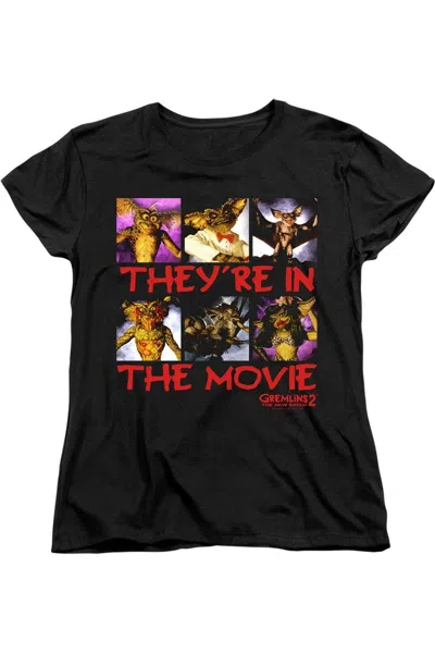Gildan Gremlins 2 In The Movie Short Sleeve Women´s Tee / T-shirt In Black