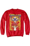 Gildan Gremlins Be Afraid Adult Crewneck Sweatshirt In Red