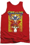 Gildan Gremlins Be Afraid Adult Tank Top In Red
