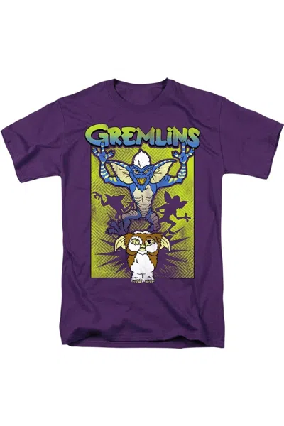 Gildan Gremlins Be Afraid Short Sleeve Adult Tee / T-shirt In Purple