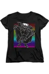 Gildan Gremlins Cool Gradient Short Sleeve Women´s Tee / T-shirt In Black