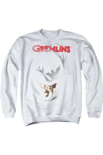 Gildan Gremlins Shadow Adult Crewneck Sweatshirt In White
