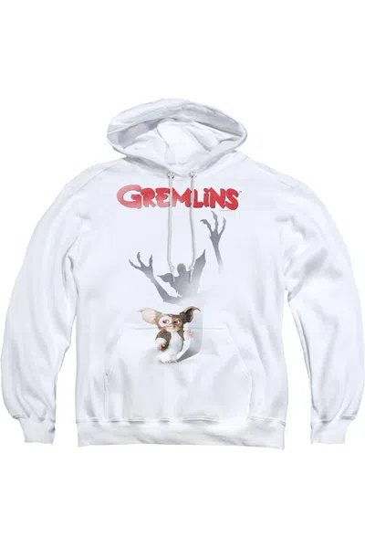 Gildan Gremlins Shadow Adult Pull Over Hoodie / Hooded Sweatshirt In White