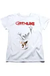 Gildan Gremlins Shadow Short Sleeve Women´s Tee / T-shirt In White