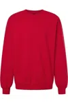 Gildan Hammer Maxweight Crewneck Sweatshirt In Red