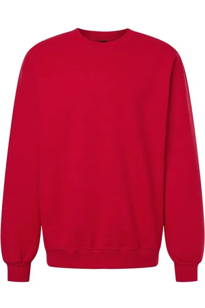 Gildan Hammer Maxweight Crewneck Sweatshirt In Red