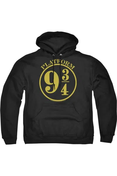Gildan Harry Potter 9 3/4 Adult Pull Over Hoodie / Hooded Sweatshirt In Black