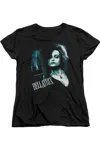 Gildan Harry Potter Bellatrix Closeup Short Sleeve Womens Tee / T-shirt In Black