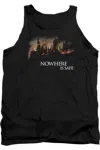 Gildan Harry Potter Burning Hogwarts Adult Tank Top In Black