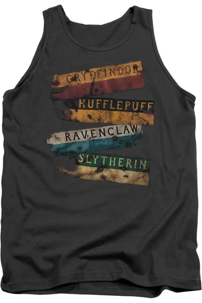 Gildan Harry Potter Burnt Banners Adult Tank Top In Pink