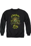 Gildan Harry Potter Chocolate Frog Adult Crewneck Sweatshirt In Black