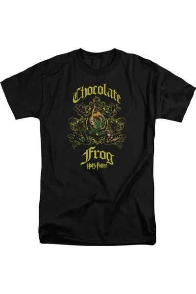Gildan Harry Potter Chocolate Frog Short Sleeve Adult Tall Tee / T-shirt In Black