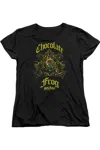 Gildan Harry Potter Chocolate Frog Short Sleeve Womens Tee / T-shirt In Black