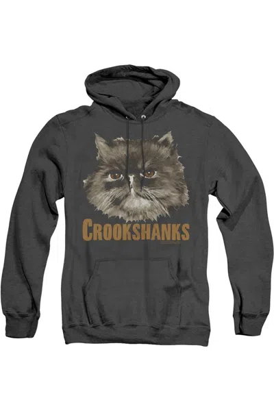 Gildan Harry Potter Crookshanks Adult Heather Hoodie / Hooded Sweatshirt In Black