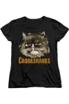 Gildan Harry Potter Crookshanks Short Sleeve Womens Tee / T-shirt In Black