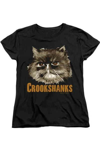Gildan Harry Potter Crookshanks Short Sleeve Womens Tee / T-shirt In Black