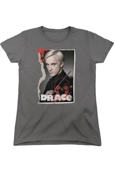 Gildan Harry Potter Draco Frame Short Sleeve Womens Tee / T-shirt In Pink