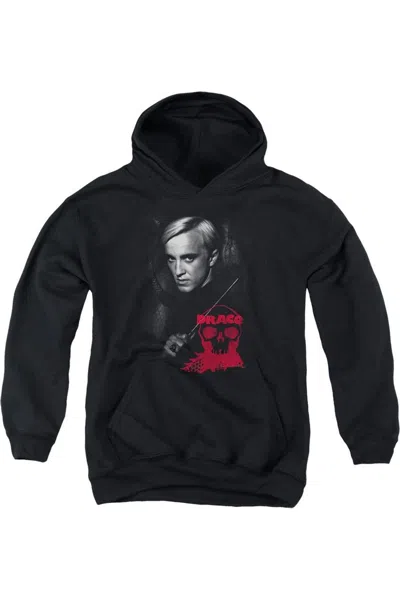 Gildan Kids' Harry Potter Draco Portrait Youth Pull Over Hoodie / Hooded Sweatshirt In Black
