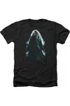 Gildan Harry Potter Dumbledore Burst Adult Heather Tee / T-shirt In Black