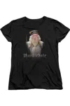 Gildan Harry Potter Dumbledore Short Sleeve Womens T-shirt In Black