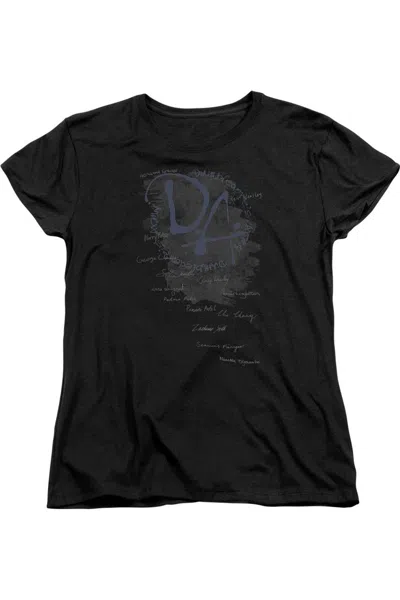 Gildan Harry Potter Dumbledores Army Short Sleeve Womens Tee / T-shirt In Black