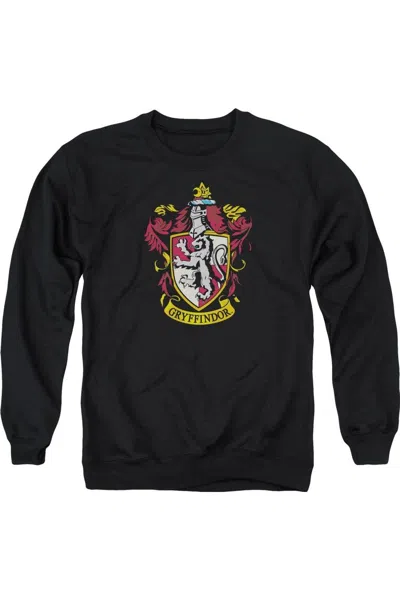 Gildan Harry Potter Gryffindor Crest Adult Crewneck Sweatshirt In Black
