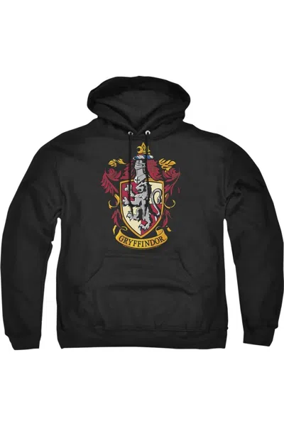 Gildan Harry Potter Gryffindor Crest Adult Pull Over Hoodie / Hooded Sweatshirt In Black