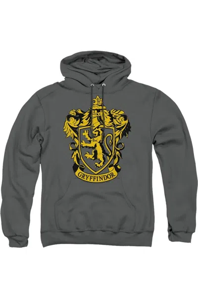 Gildan Harry Potter Gryffindor Crest Adult Pull Over Hoodie / Hooded Sweatshirt In Gray