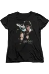 Gildan Harry Potter Harry And Sirius Short Sleeve Womens Tee / T-shirt In Black