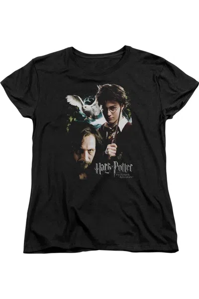Gildan Harry Potter Harry And Sirius Short Sleeve Womens Tee / T-shirt In Black