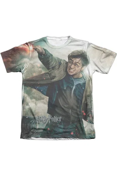 Gildan Harry Potter Harry Vs Voldemort Adult Poly/cotton Short Sleeve Tee / T-shirt In White