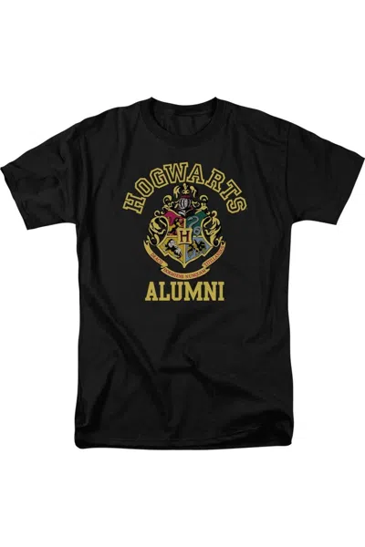Gildan Harry Potter Hogwarts Alumni Short Sleeve Adult Tee / T-shirt In Black