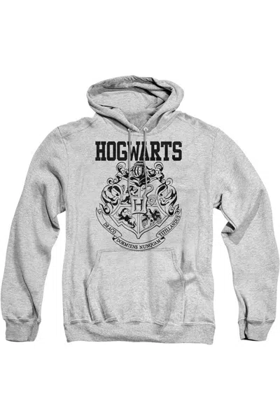 Gildan Harry Potter Hogwarts Athletic Adult Pull Over Hoodie / Hooded Sweatshirt In Gray